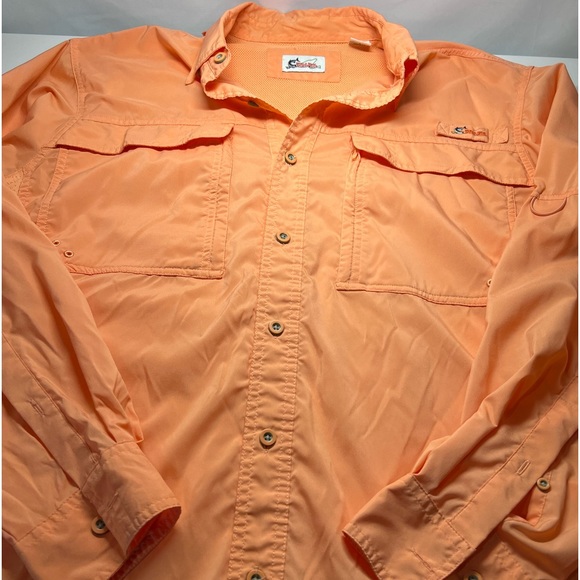 World Wide Sportsman Lightweight Fishing Shirt Large Pockets - Picture 1 of 5